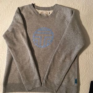 Tory Sport Gray crewneck sweatshirt.  Hits at the hips.  Size Large-medium fit